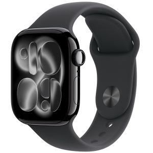 Apple Watch Series 11  GPS 42mm - Jet Black Aluminium Case with Black Sport Band - M/L