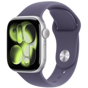 Apple Watch 11 42mm  Silver Aluminium Case with Black Sport Band - S/M
