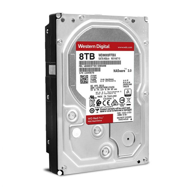 WD Red Pro NAS HDD family product photo; capacity is specified in the listing