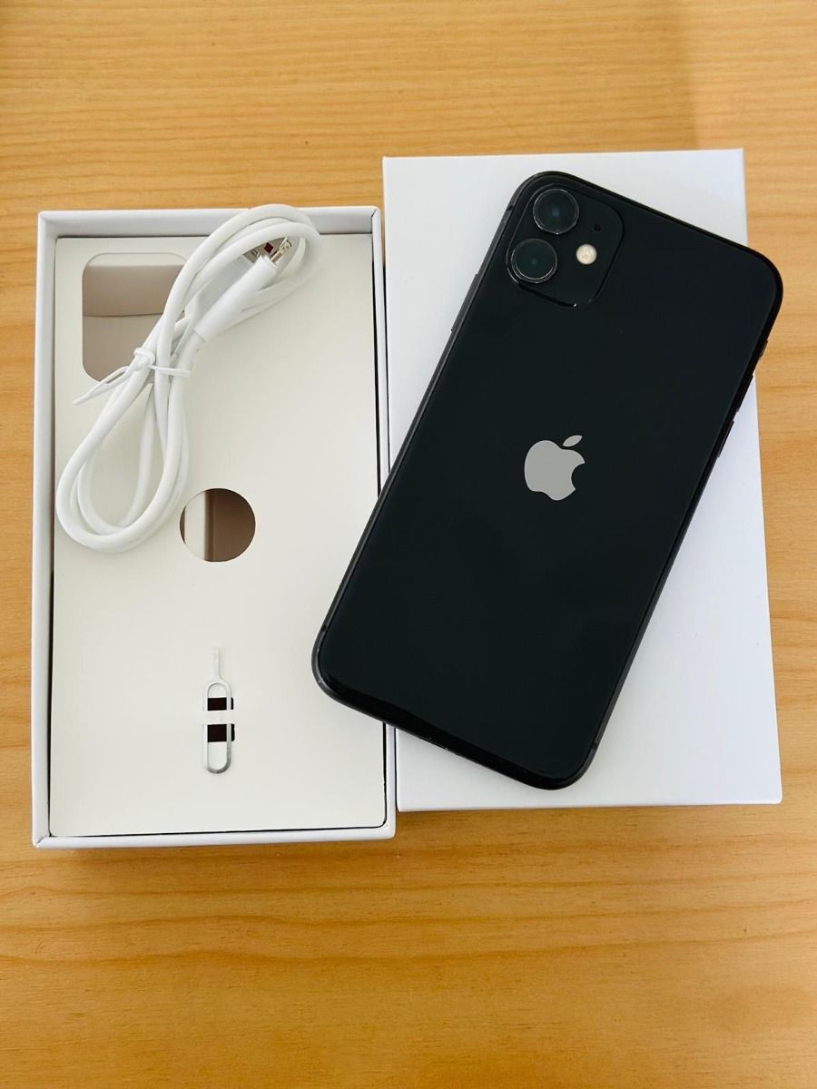 iPhone 11 Black 128 GB 箱付き Apple iPhone 11 128GB (Black) – Very Good Refurbished with