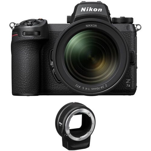 Nikon Z7 II Kit 24-70mm f/4 Lens and FTZ Adapter