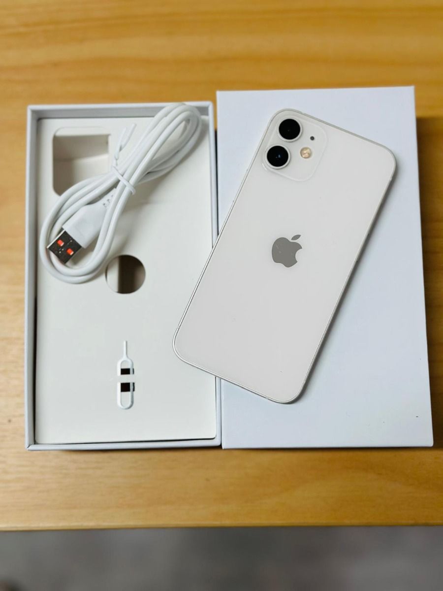 iPhone 12 mini 64G ホワイト Apple iPhone 12 Mini 64GB White, Refurbished (Pristine)